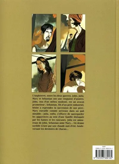 Verso de l'album Saga anglaise Tome 1 Le poids du silence