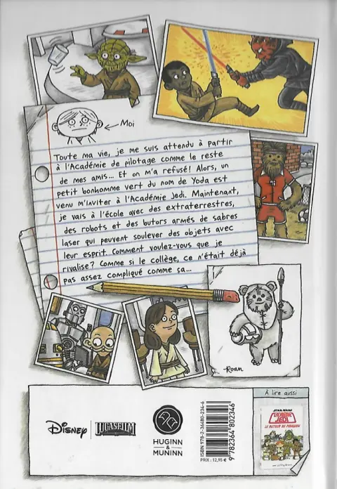 Verso de l'album Star Wars - L'Académie Jedi Tome 1 Une nouvelle école