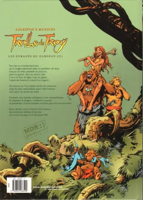 Verso de l'album Trolls de Troy Tome 10 Les enragés du Darshan (II)