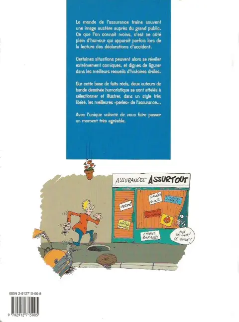 Verso de l'album Le grand Bêtisier des déclarations d'accident Tome 1
