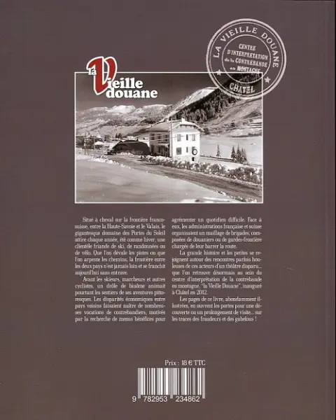 Verso de l'album La Vieille douane ... voyage en contrebande
