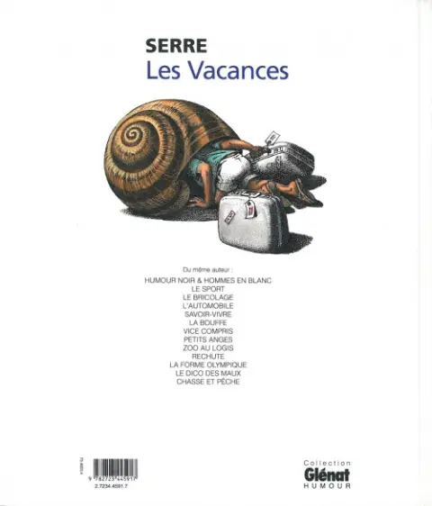 Verso de l'album Les vacances