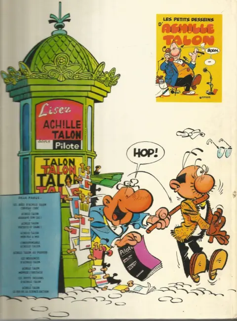 Verso de l'album Achille Talon Tome 10 Le roi de la science-diction
