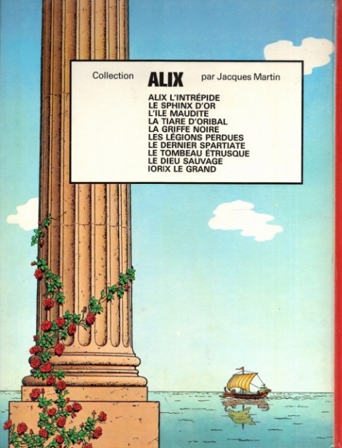 Verso de l'album Alix Tome 5 La griffe noire