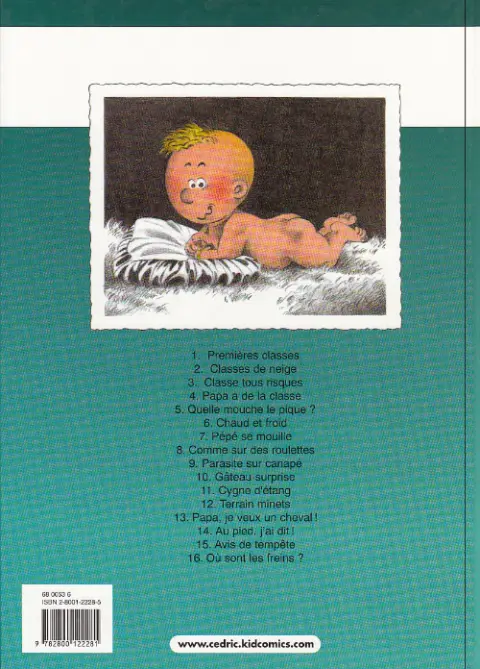 Verso de l'album Cédric Tome 9 Parasite sur canapé