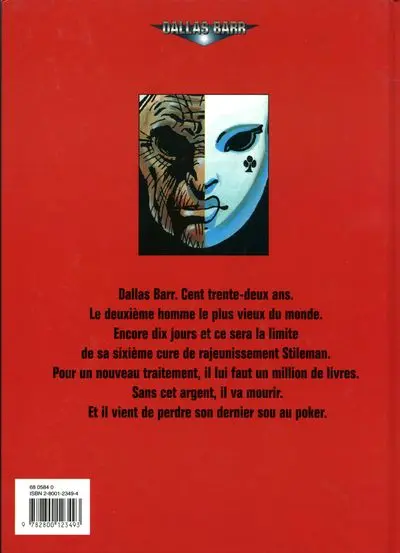 Verso de l'album Dallas Barr Tome 1 Immortalité à vendre