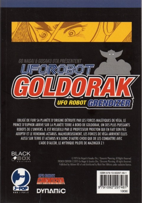 Verso de l'album Goldorak UFO robot 1