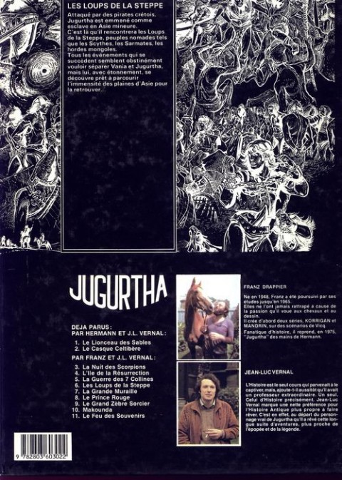 Verso de l'album Jugurtha Tome 6 Les loups de la steppe