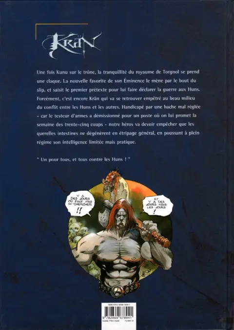Verso de l'album Krän Tome 2 Le Walou Walou ancestral