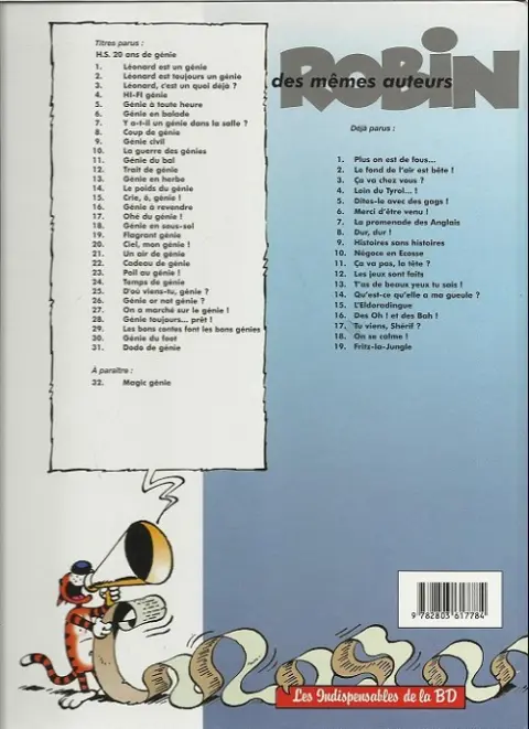 Verso de l'album Léonard Tome 6 Génie en balade