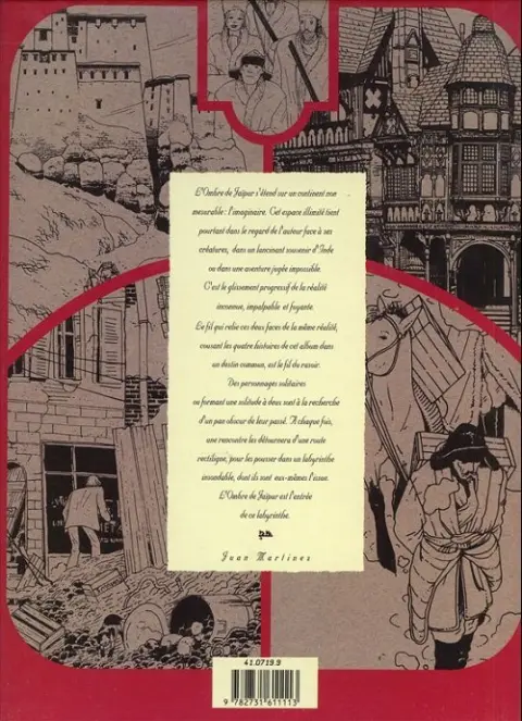 Verso de l'album L'Ombre de Jaïpur Tome 1