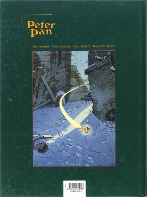 Verso de l'album Peter Pan Tome 1 Londres