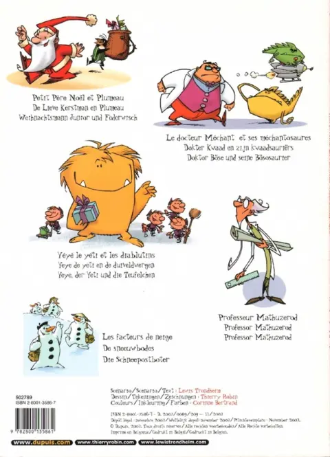 Verso de l'album Petit Père Noël Tome 4 On a volé le courrier de petit père noël