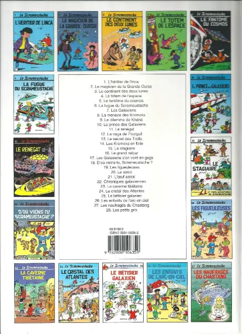 Verso de l'album Le Scrameustache Tome 7 Les galaxiens
