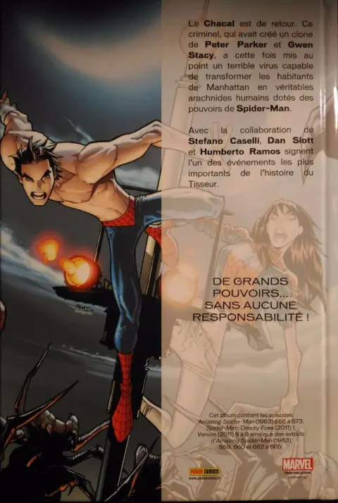 Verso de l'album Spider-Man : Spider-Island