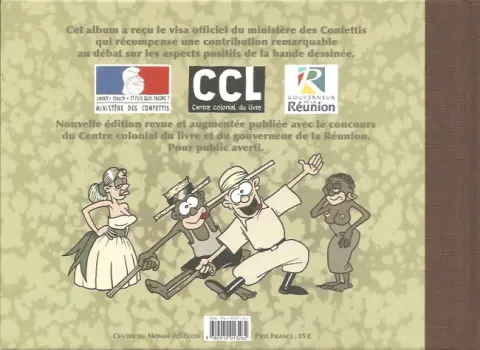 Verso de l'album Le Temps béni des colonies