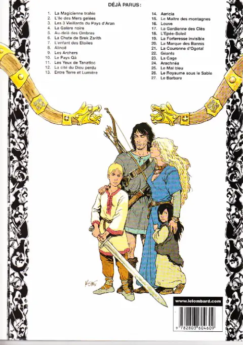 Verso de l'album Thorgal Tome 7 L'Enfant des Étoiles