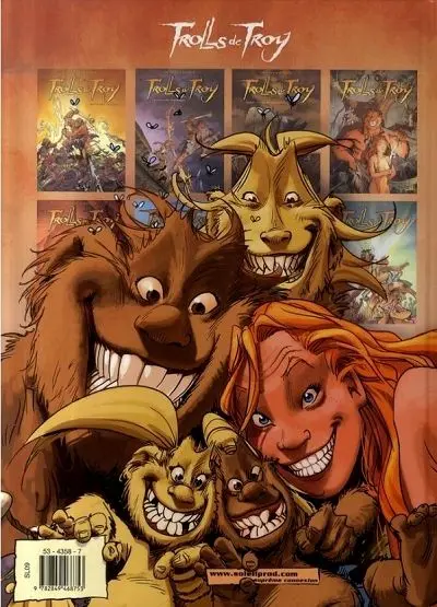 Verso de l'album Trolls de Troy Tome 1 Histoires trolles