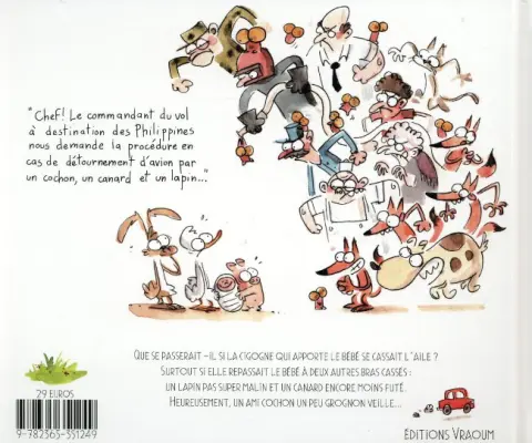 Verso de l'album Un bébé à livrer