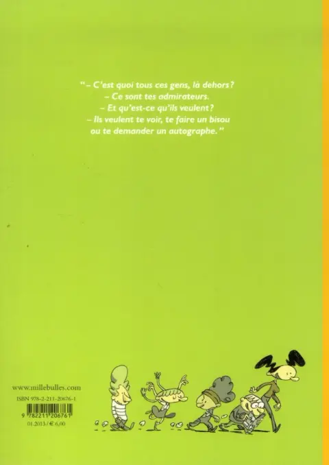 Verso de l'album Zizi la chipie Tome 2 Vedette de la chanson