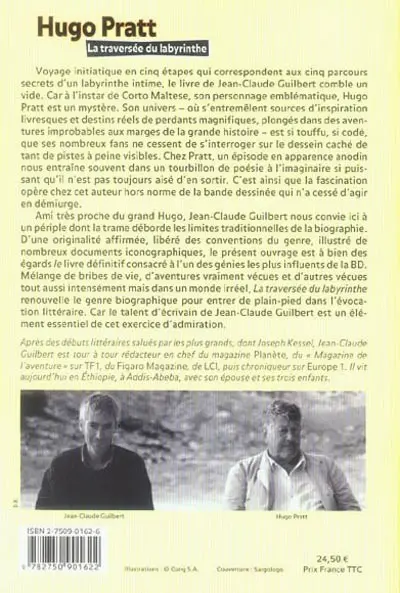 Verso de l'album La traversée du labyrinthe