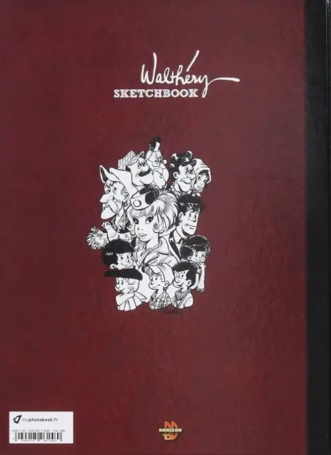 Verso de l'album Walthéry Sketchbook