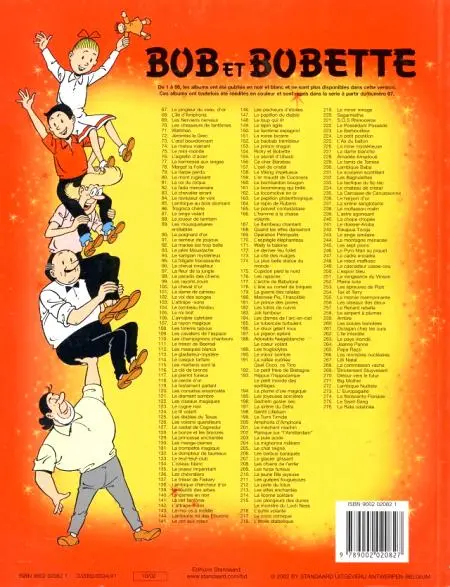 Verso de l'album Bob et Bobette Tome 276 La Rate ratatinée
