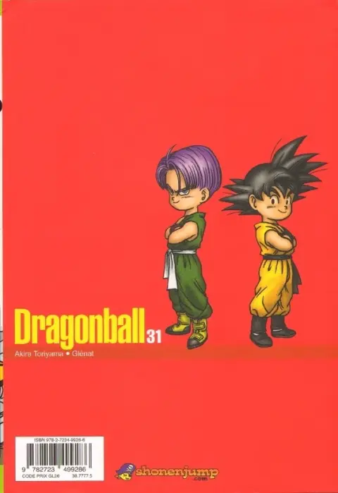 Verso de l'album Dragon Ball Perfect Edition 31
