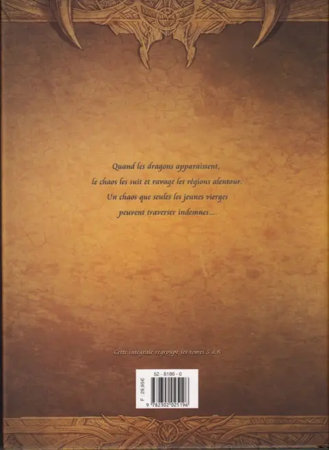 Verso de l'album La Geste des Chevaliers Dragons Intégrale 2