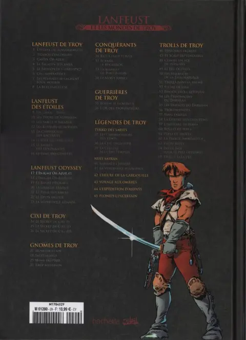 Verso de l'album Lanfeust et les mondes de Troy Tome 17 Lanfeust Odyssey - L'énigme Or-Azur (I)