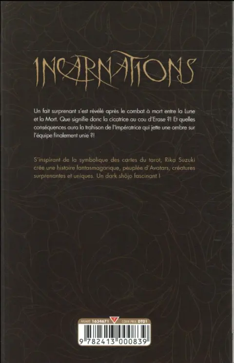 Verso de l'album Incarnations 13