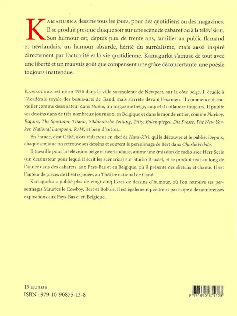 Verso de l'album Bert et Bobbie
