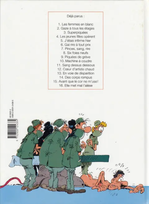 Verso de l'album Les Femmes en Blanc Tome 16 Elle met mal l'alèse