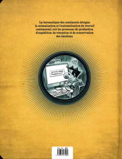 Verso de l'album La Bureautique des sentiments