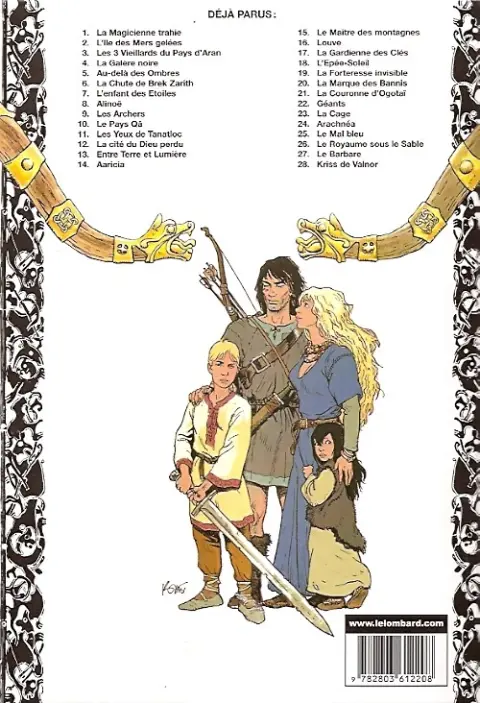 Verso de l'album Thorgal Tome 22 Géants