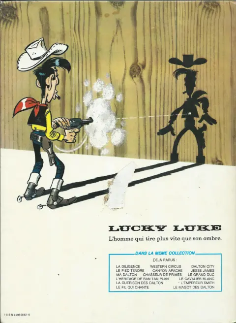 Verso de l'album Lucky Luke Tome 32 La diligence