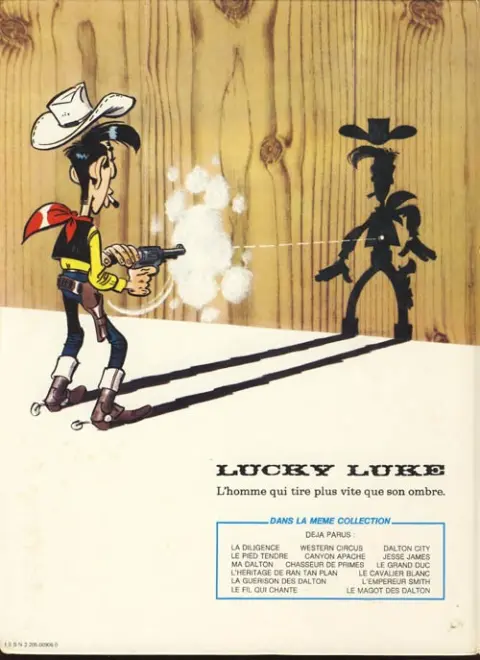 Verso de l'album Lucky Luke Tome 45 L'empereur Smith