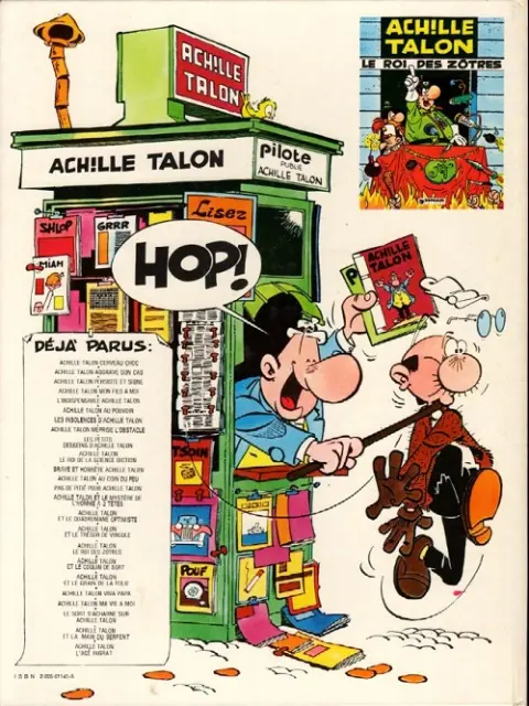 Verso de l'album Achille Talon Tome 18 Achille talon et le coquin de sort