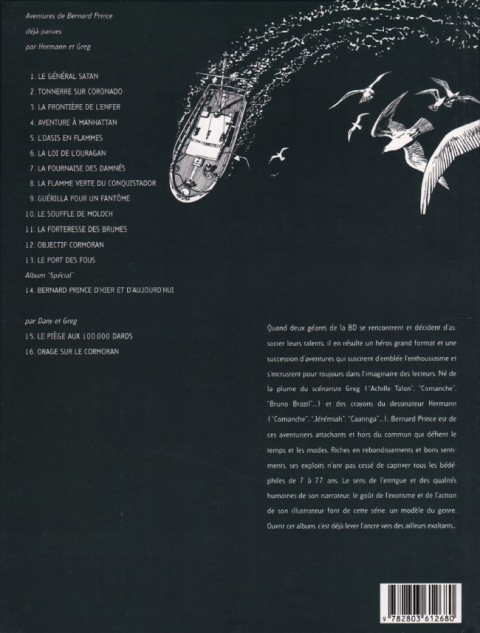 Verso de l'album Bernard Prince Tome 11 La forteresse des brumes