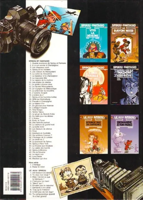 Verso de l'album Spirou et Fantasio Tome 15 Z comme Zorglub