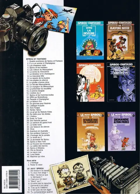 Verso de l'album Spirou et Fantasio Tome 29 Des haricots partout