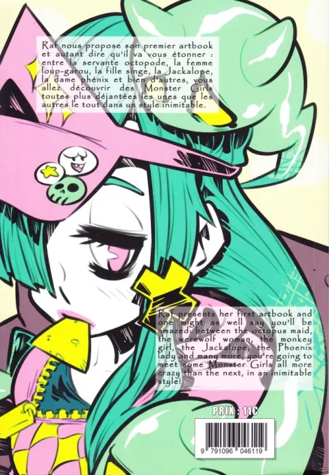 Verso de l'album Raf Book Monster Girls