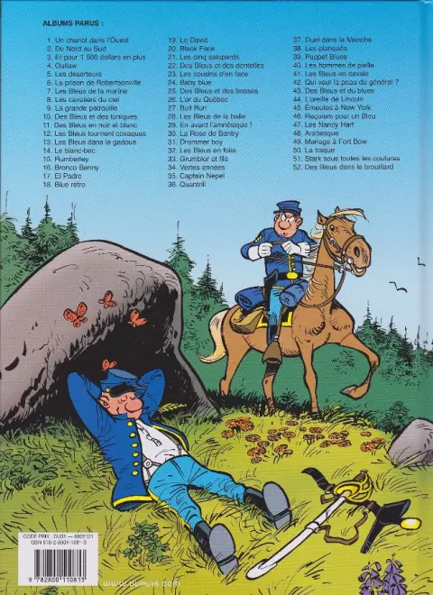 Verso de l'album Les Tuniques Bleues Tome 22 Des Bleus et des dentelles