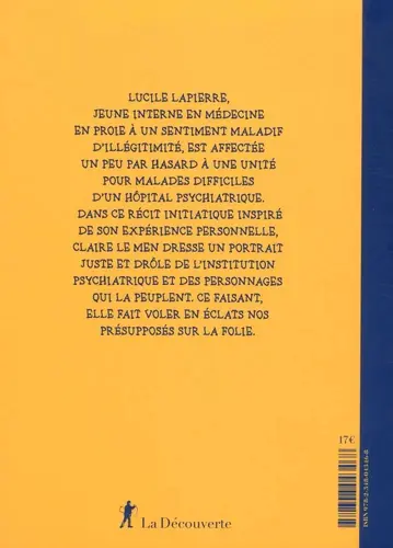 Verso de l'album Le syndrome de l'imposteur Parcours d'une interne en psychiatrie