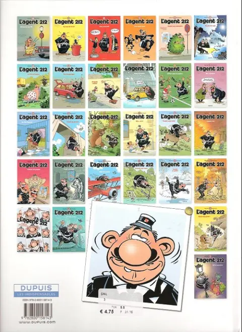 Verso de l'album L'Agent 212 Tome 23 Poulet en gelée