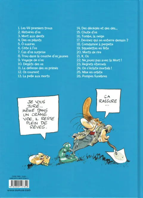 Verso de l'album Pierre Tombal Tome 17 Devinez qui on enterre demain ?