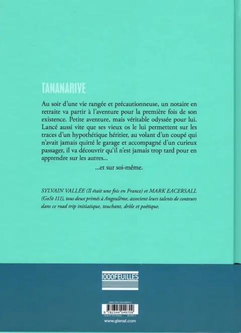Verso de l'album Tananarive