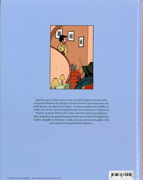 Verso de l'album Louise Petibouchon Tome 2 Jazz, goupillon et macchabées