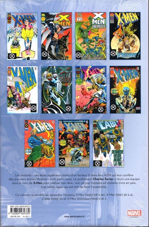 Verso de l'album X-Men L'intégrale Tome 40 1994-1995