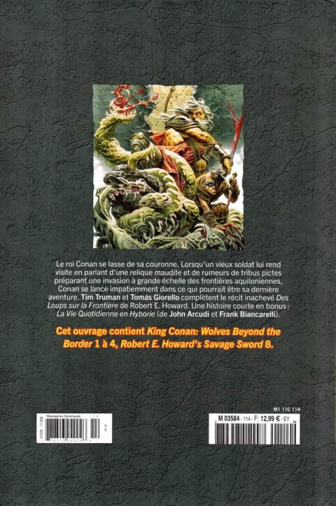 Verso de l'album The Savage Sword of Conan - La Collection Tome 114 Des Loups sur la Frontière